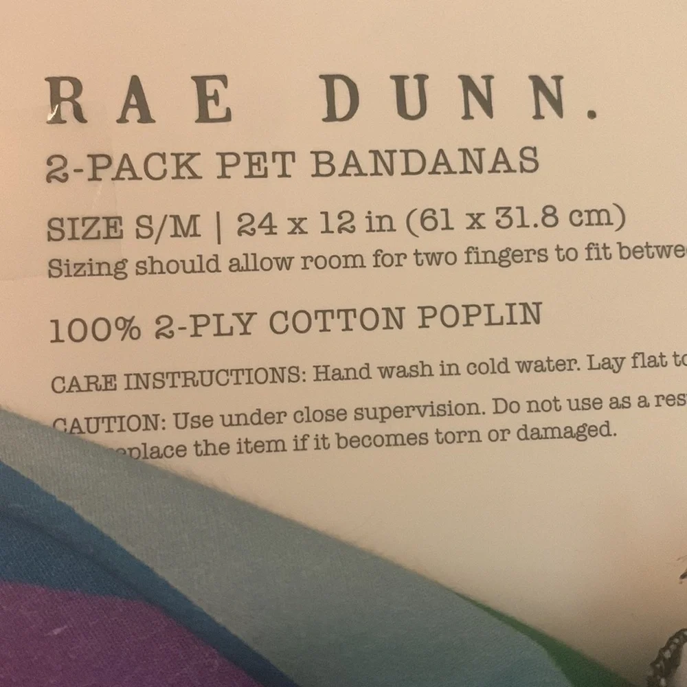 Rae Dunn Good Dog pride bandana S/M NWT